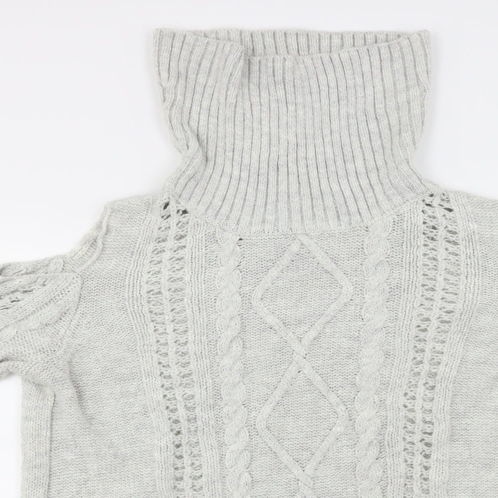 Papaya Womens Grey   Pullover Jumper Size M