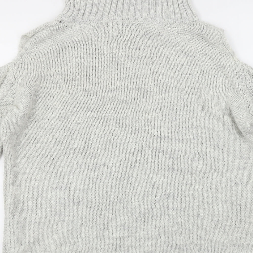 Papaya Womens Grey   Pullover Jumper Size M