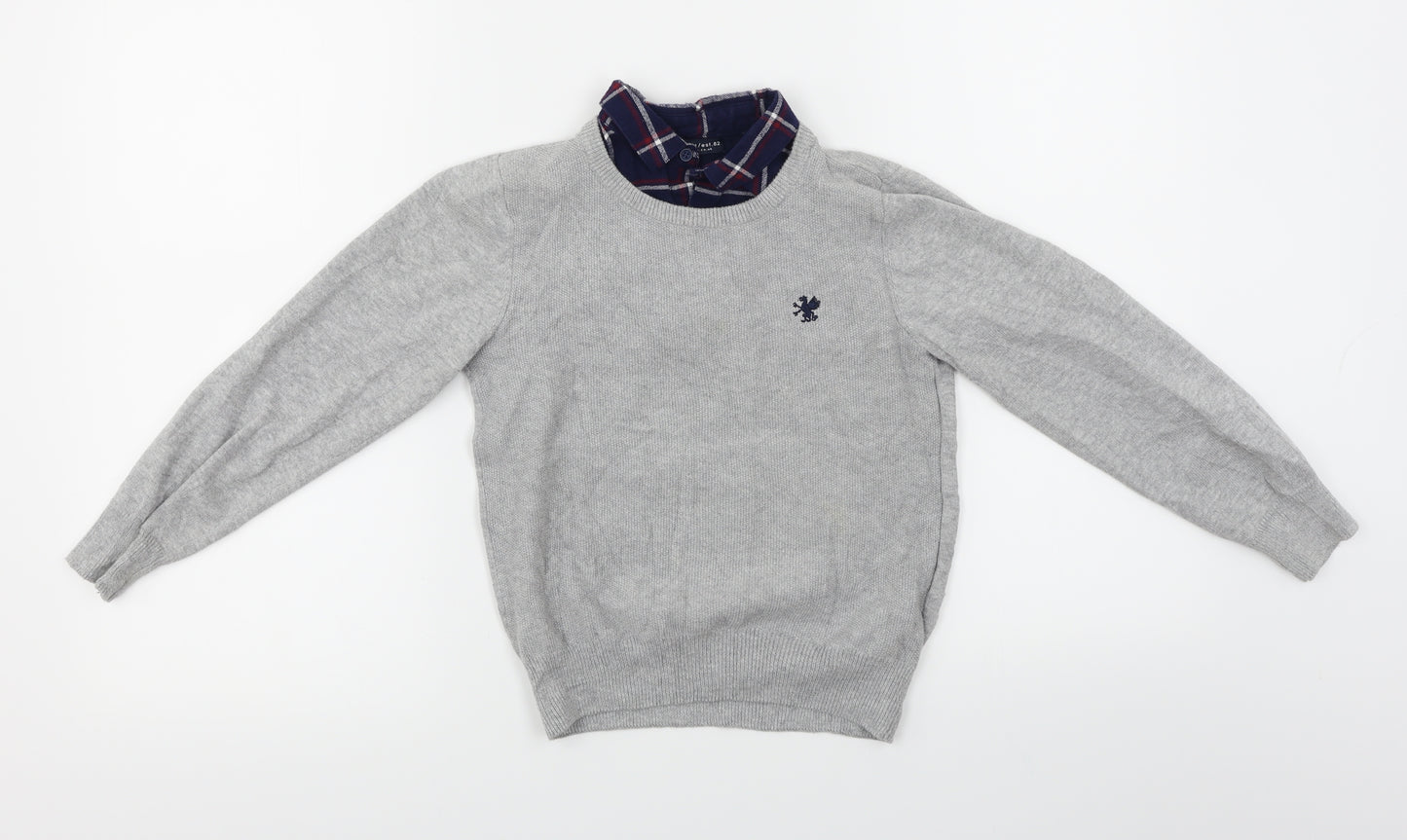 NEXT  Boys Grey   Pullover Jumper Size 7 Years