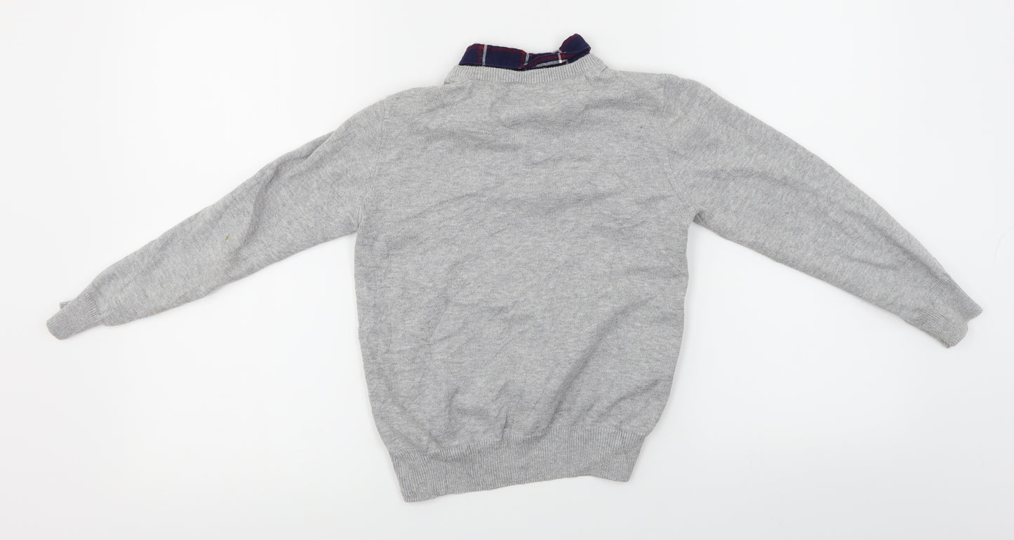 NEXT  Boys Grey   Pullover Jumper Size 7 Years