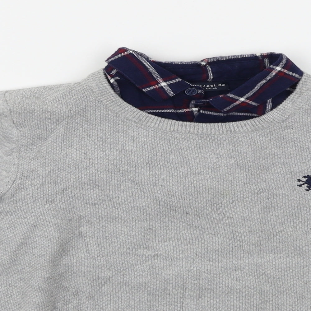 NEXT  Boys Grey   Pullover Jumper Size 7 Years