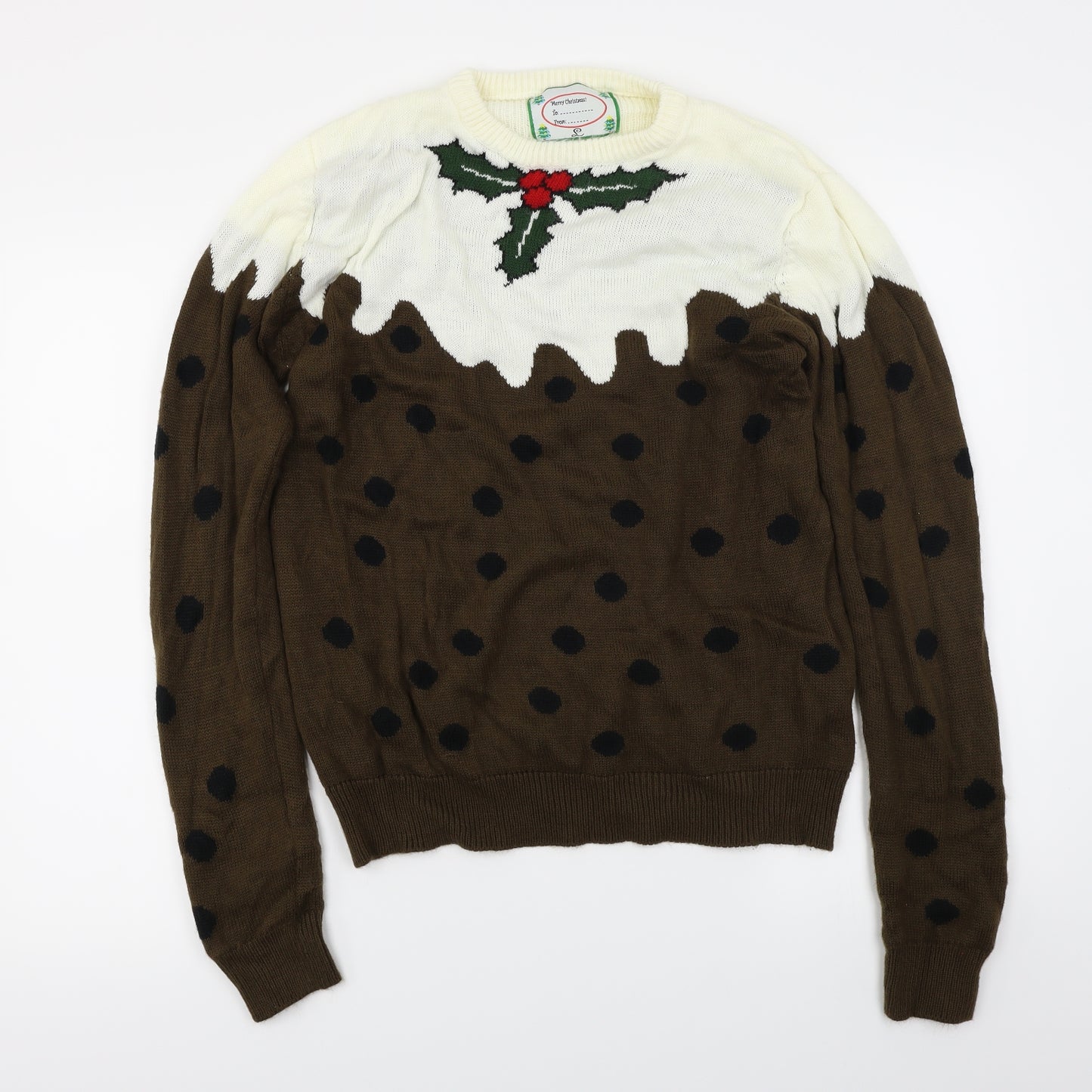 Cedar Wood State  Mens Brown   Pullover Jumper Size L  - Christmas  Jumper