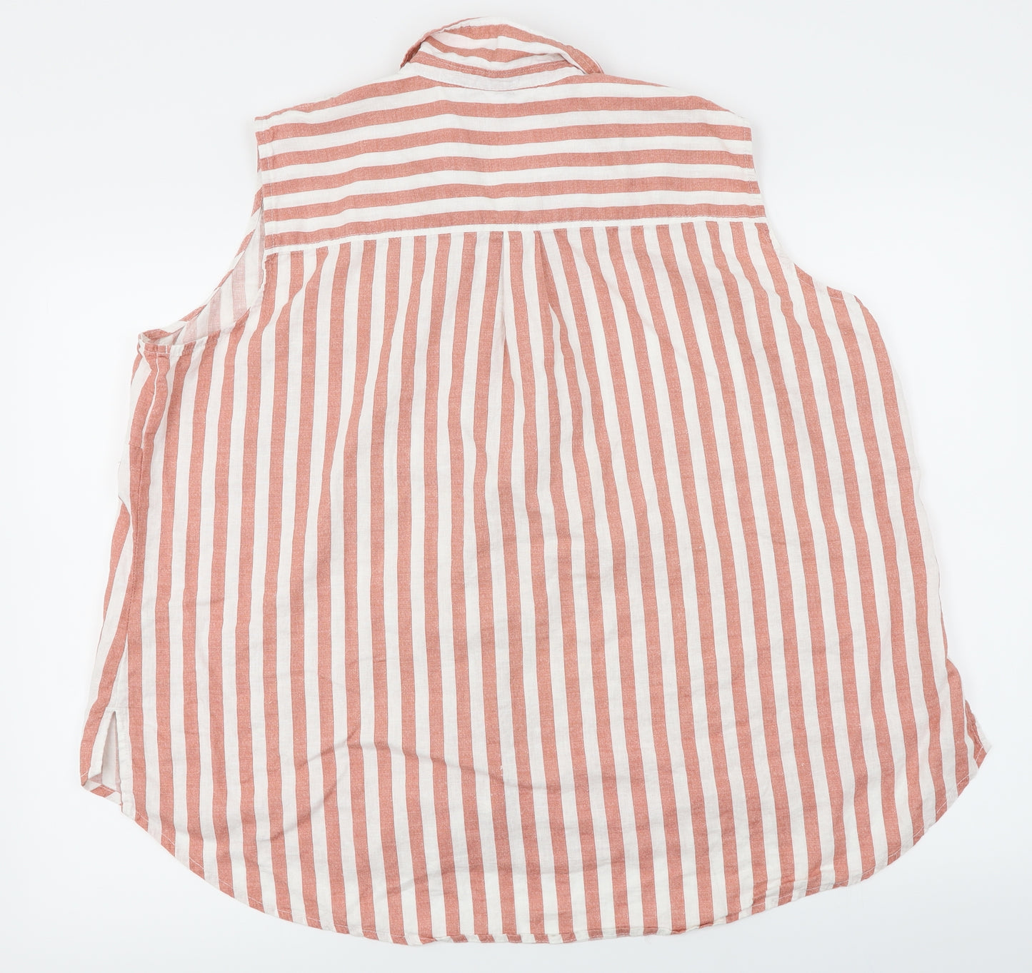 George  Womens Pink Striped  Basic Button-Up Size 24