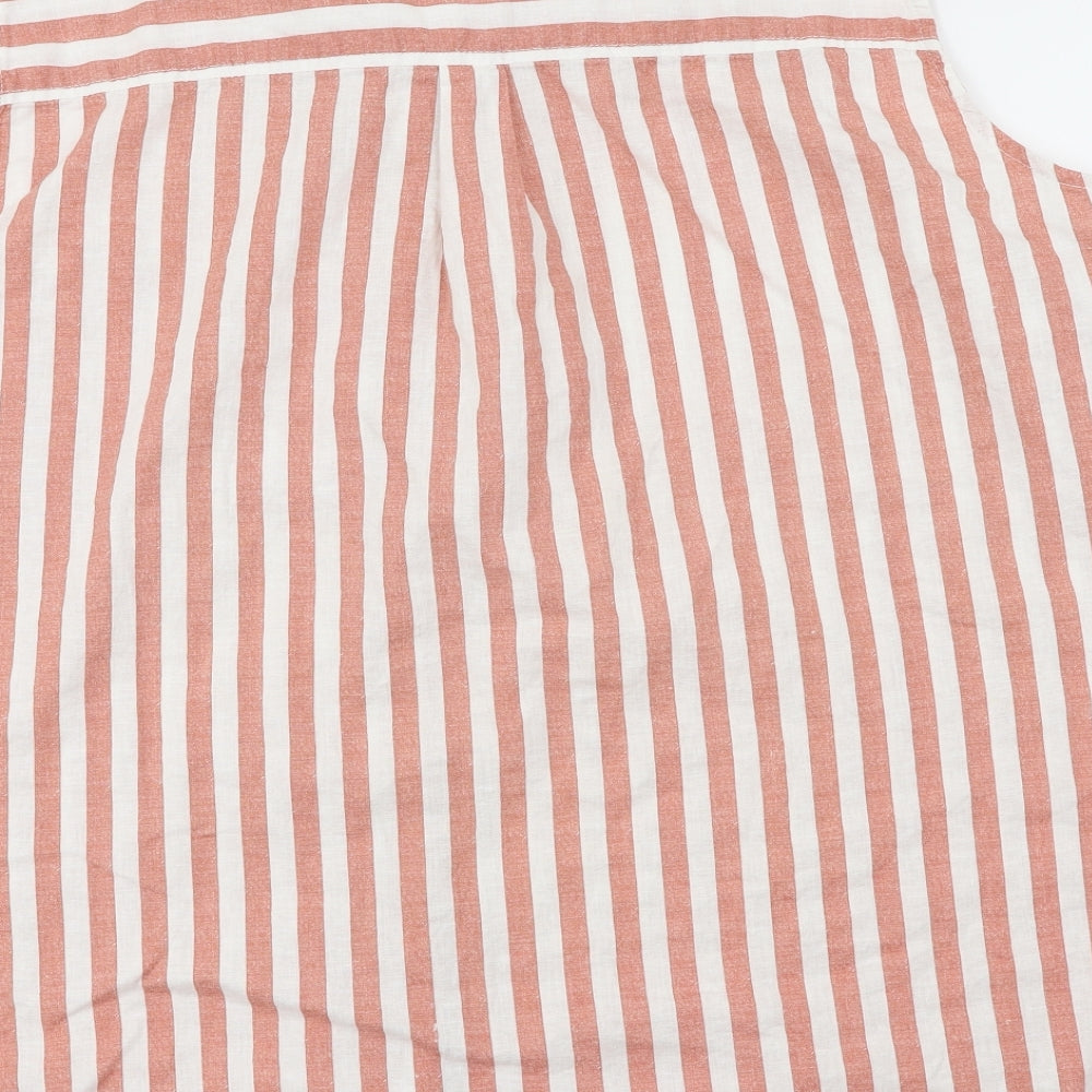 George  Womens Pink Striped  Basic Button-Up Size 24