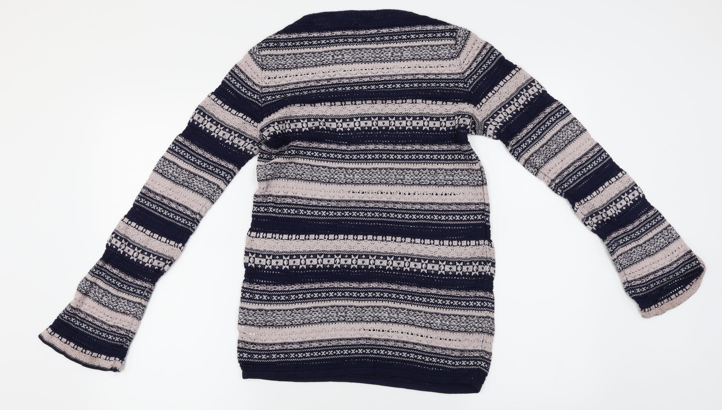 NEXT  Womens Blue Striped  Pullover Jumper Size 10