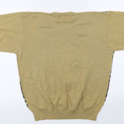 Burberry  Mens Beige Check  Pullover Jumper Size S