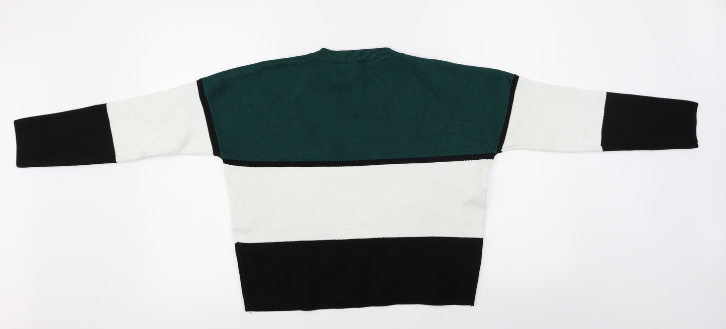 New Look  Womens Grey Striped  Pullover Jumper Size S