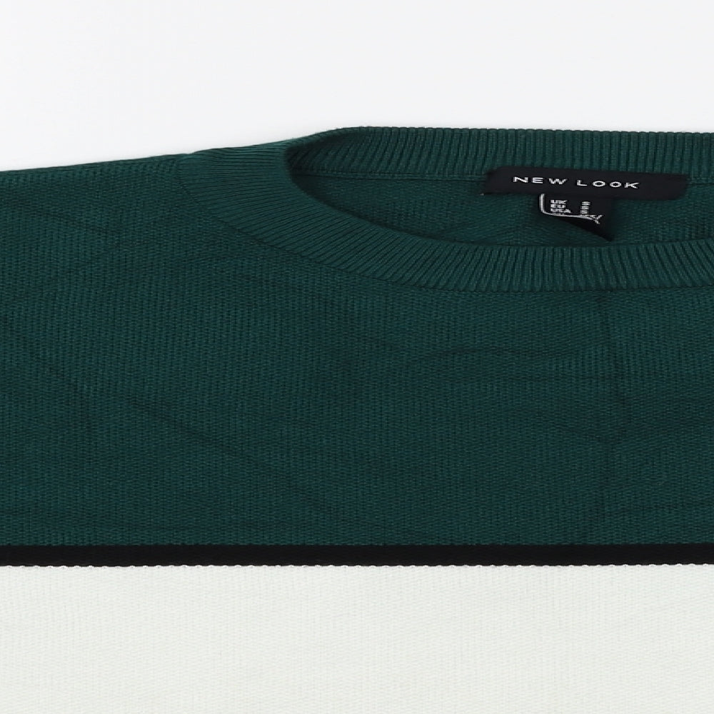 New Look  Womens Grey Striped  Pullover Jumper Size S