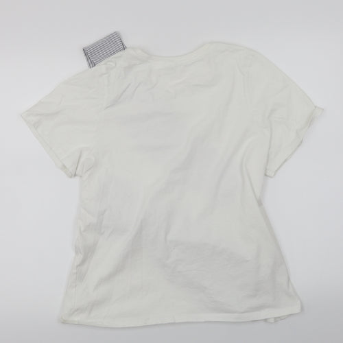 River Island  Womens White   Basic T-Shirt Size 16