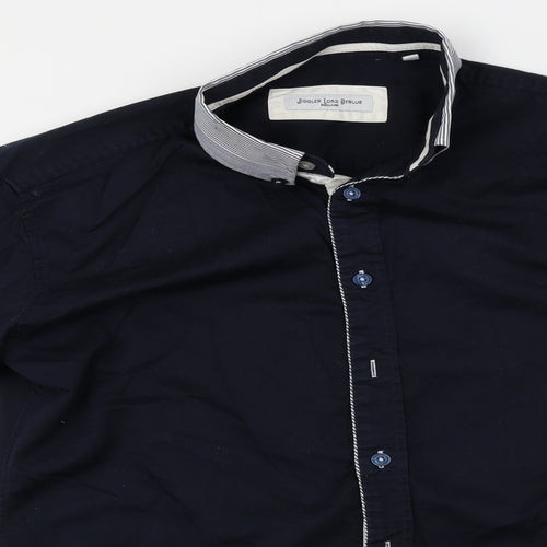 Jiggler Lord Berlue  Mens Blue    Button-Up Size S