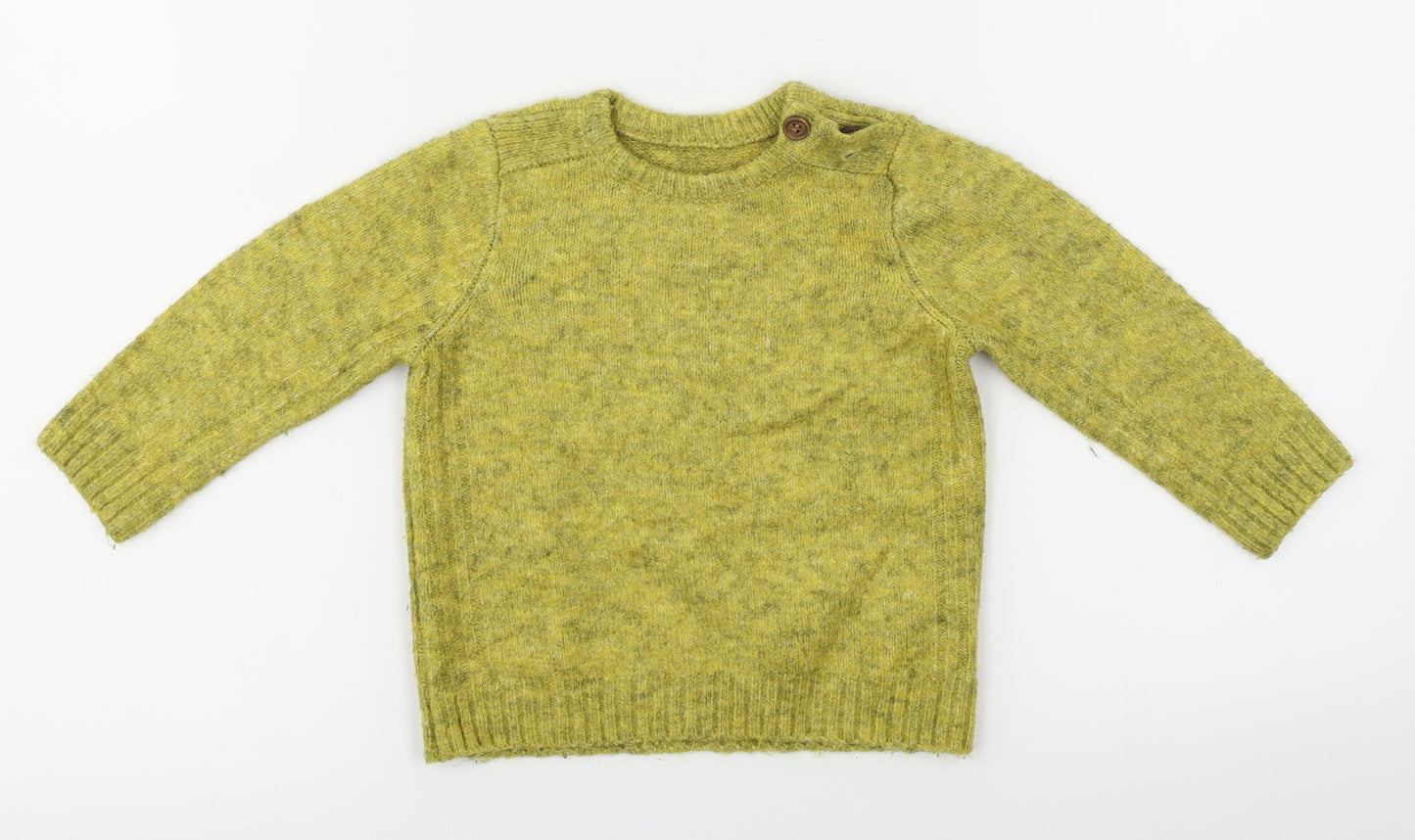 Nutmeg  Boys Yellow   Pullover Jumper Size 2-3 Years