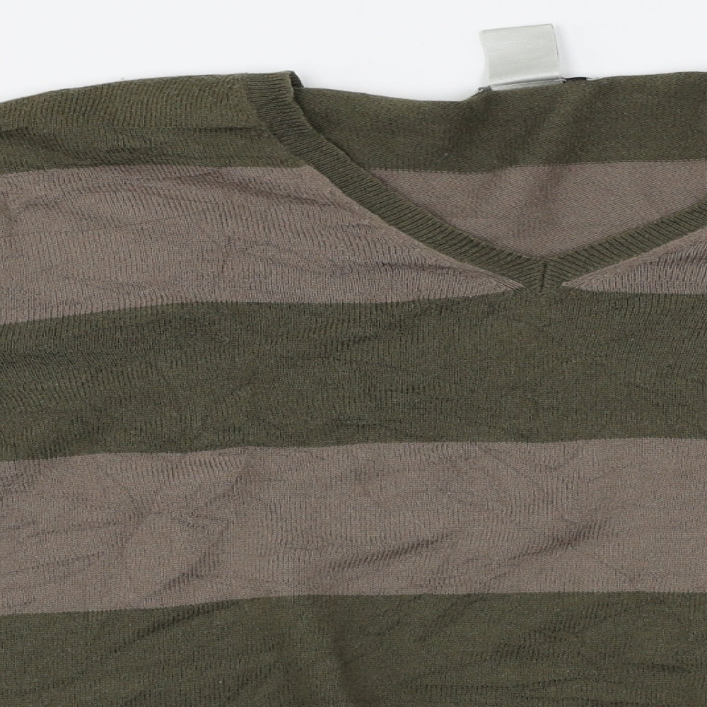 Gap  Womens Brown Striped  Pullover Jumper Size L