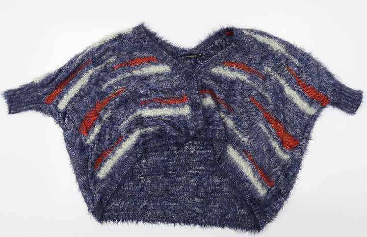 QED London  Womens Blue   Cardigan Jumper Size L