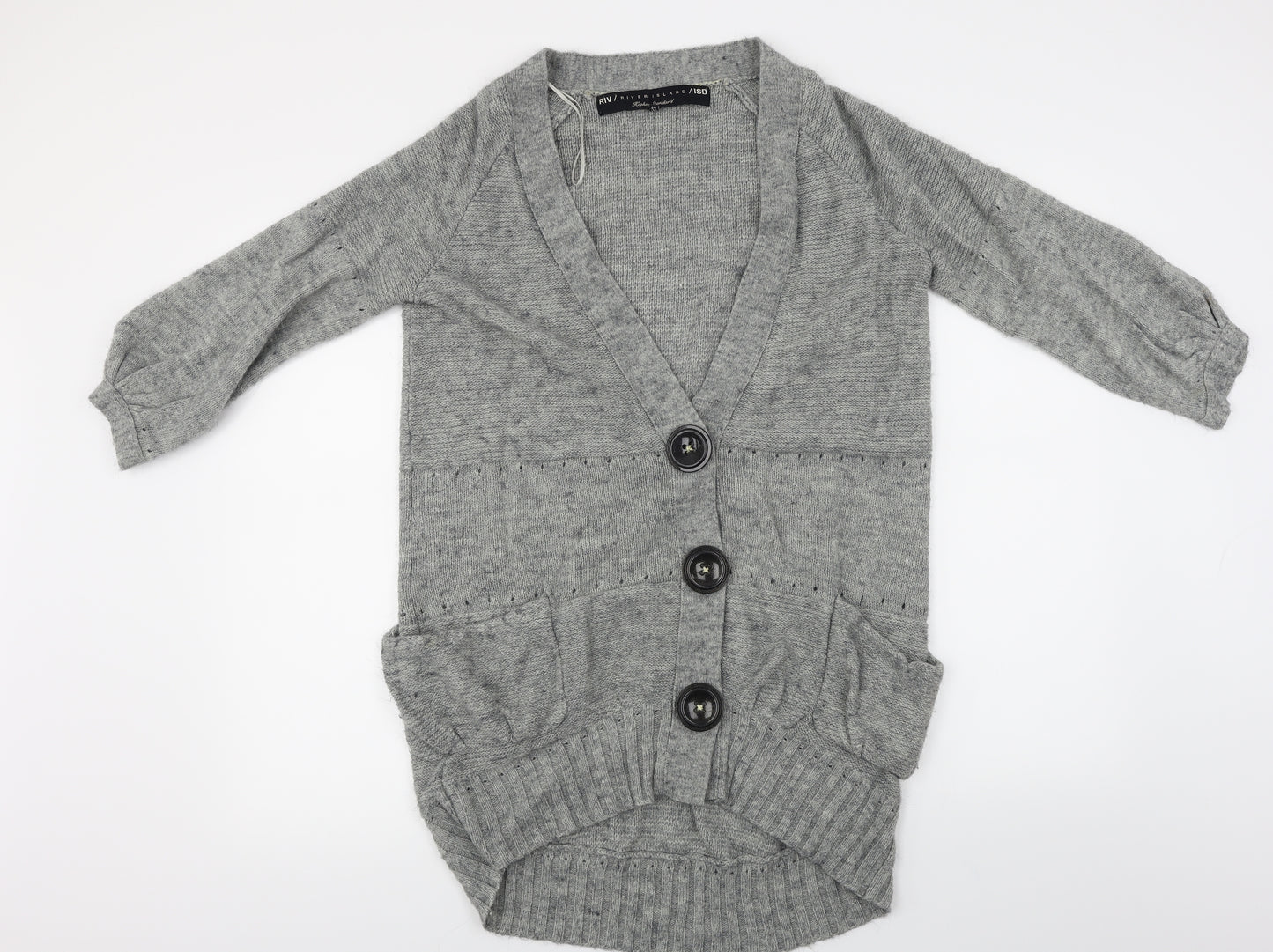 River Island  Womens Grey   Cardigan Jumper Size 10