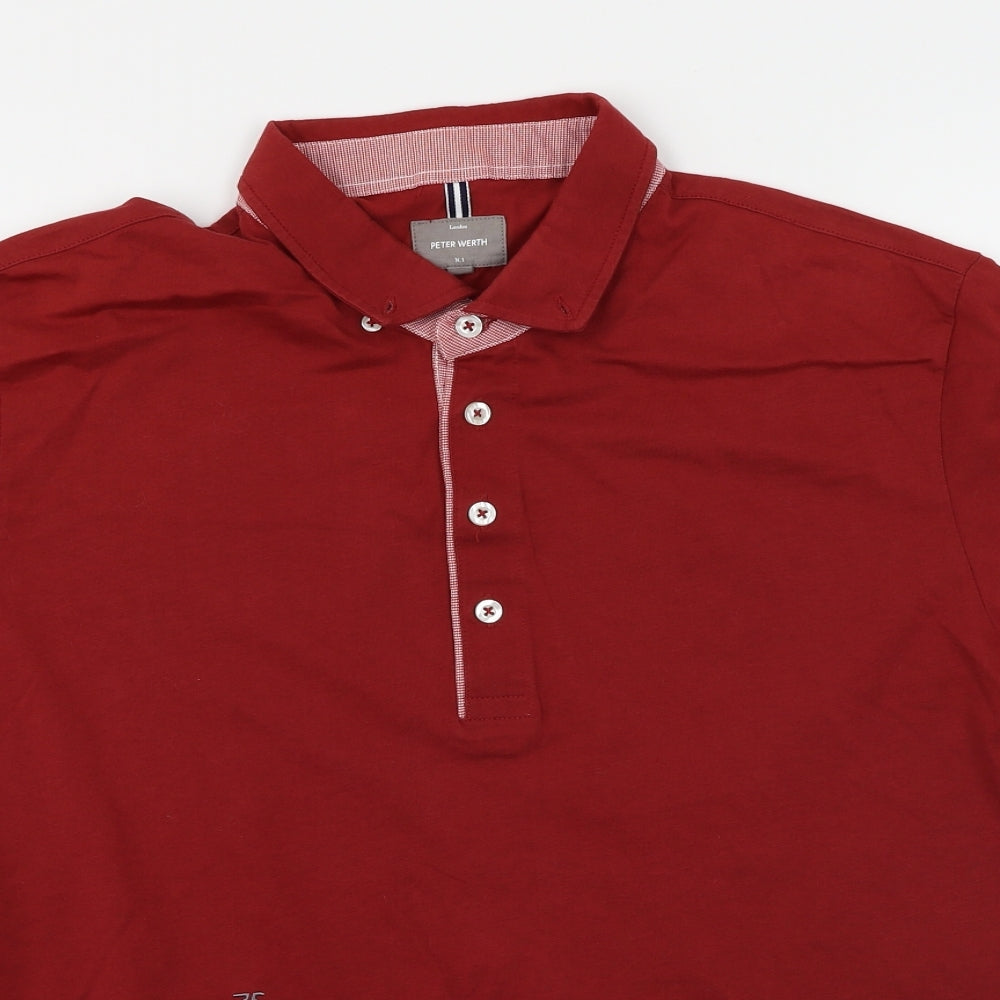 Peter Worth  Mens Red    Polo Size XL