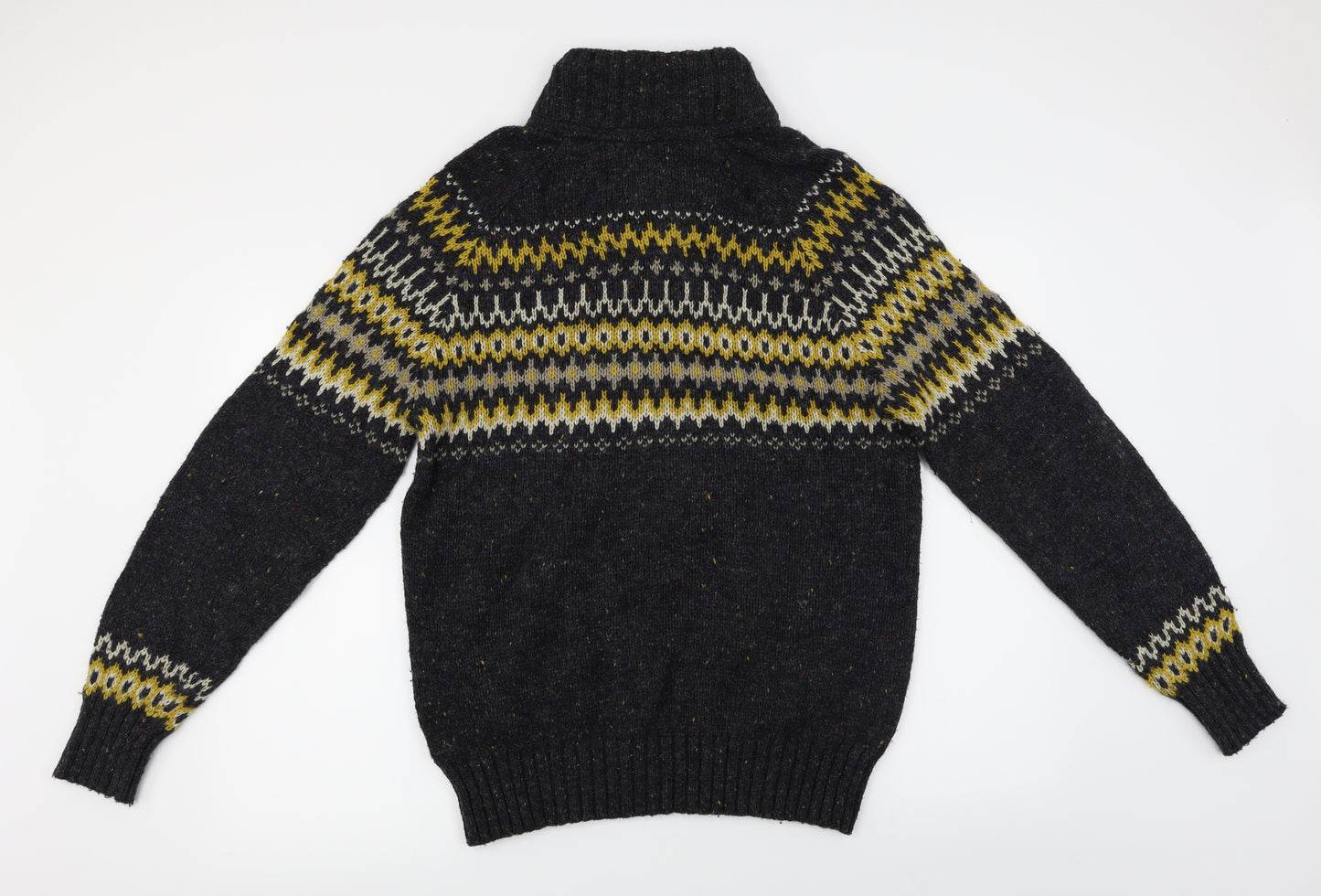 Fat Face  Mens Black   Henley Jumper Size M