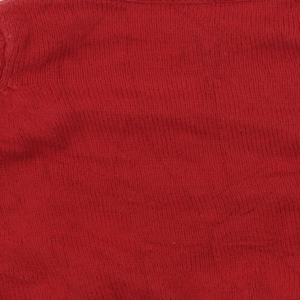 Preworn  Boys Red   Pullover Jumper Size 3-4 Years
