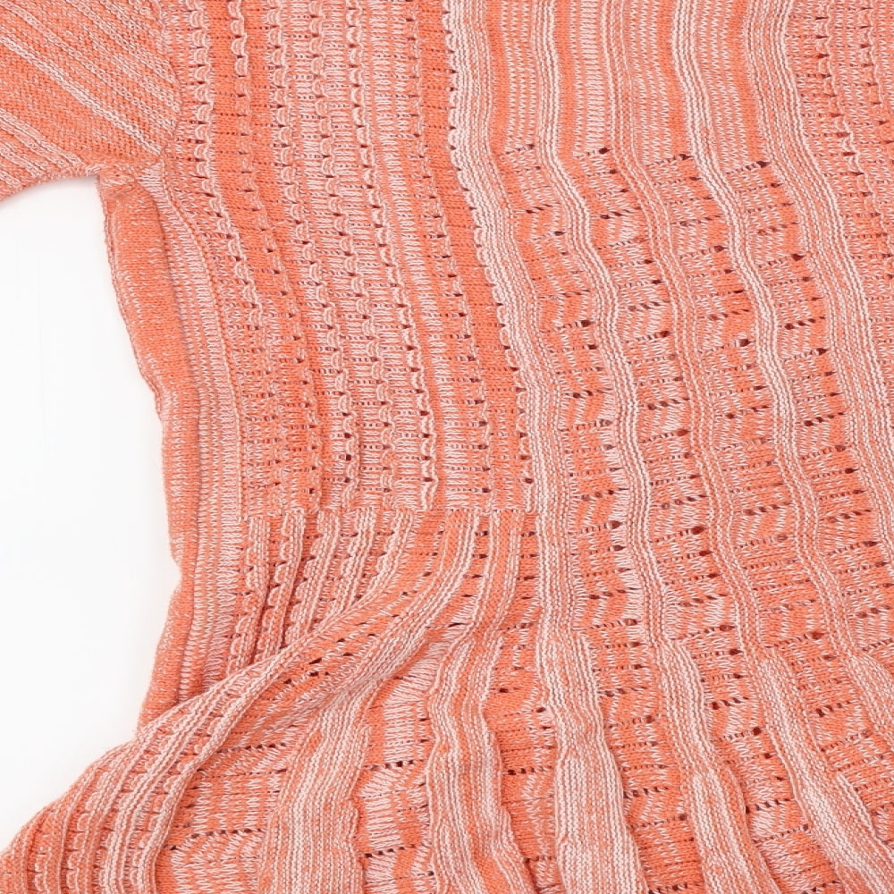 Angel  Womens Orange   Cardigan Jumper Size M