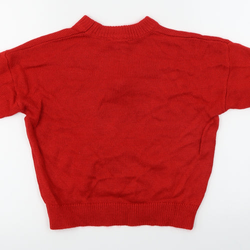 New Look  Boys Red   Pullover Jumper Size 10-11 Years  - Christmas Jumper