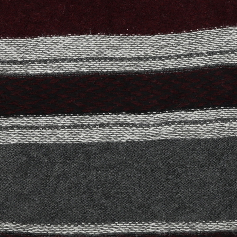 George  Womens Grey Striped  Wrap Jumper Size L