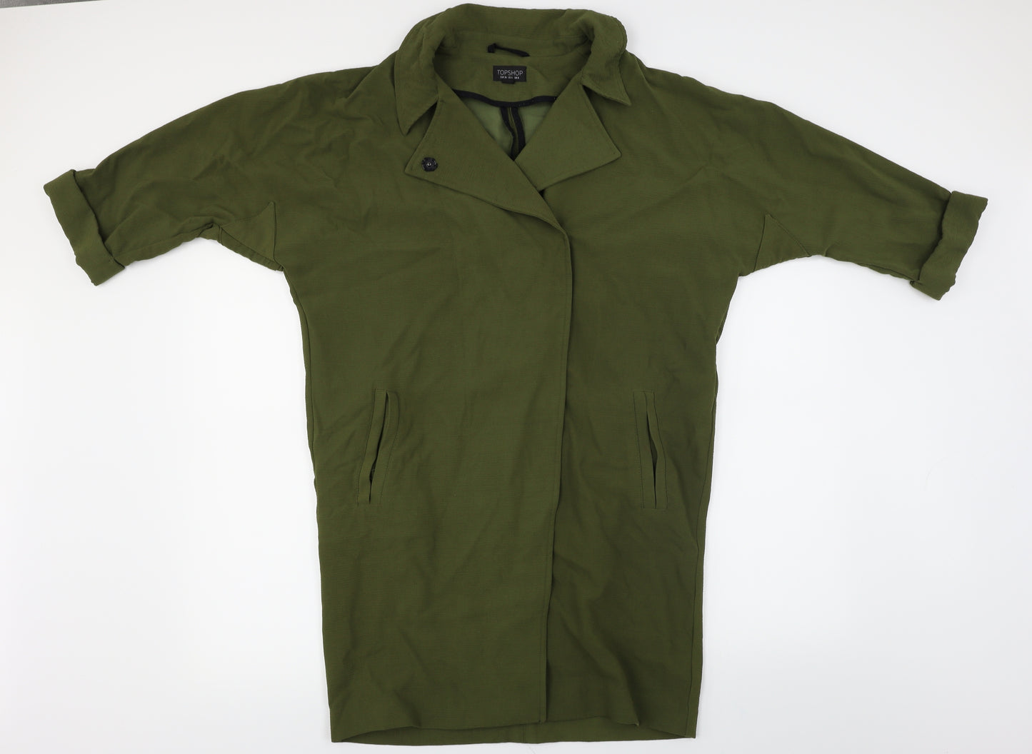 Topshop  Womens Green   Jacket Coat Size 8