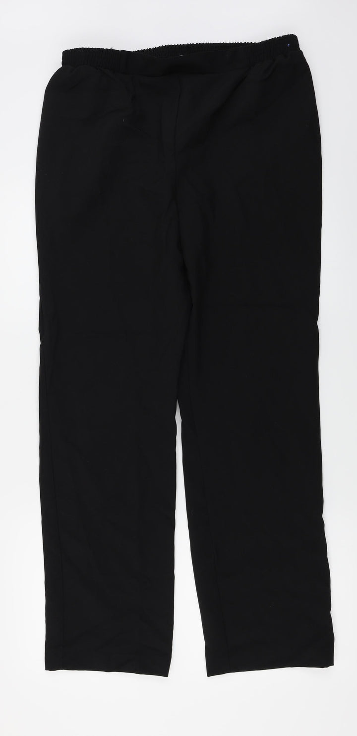 Classique Womens Black Trousers Size 16 L26 in