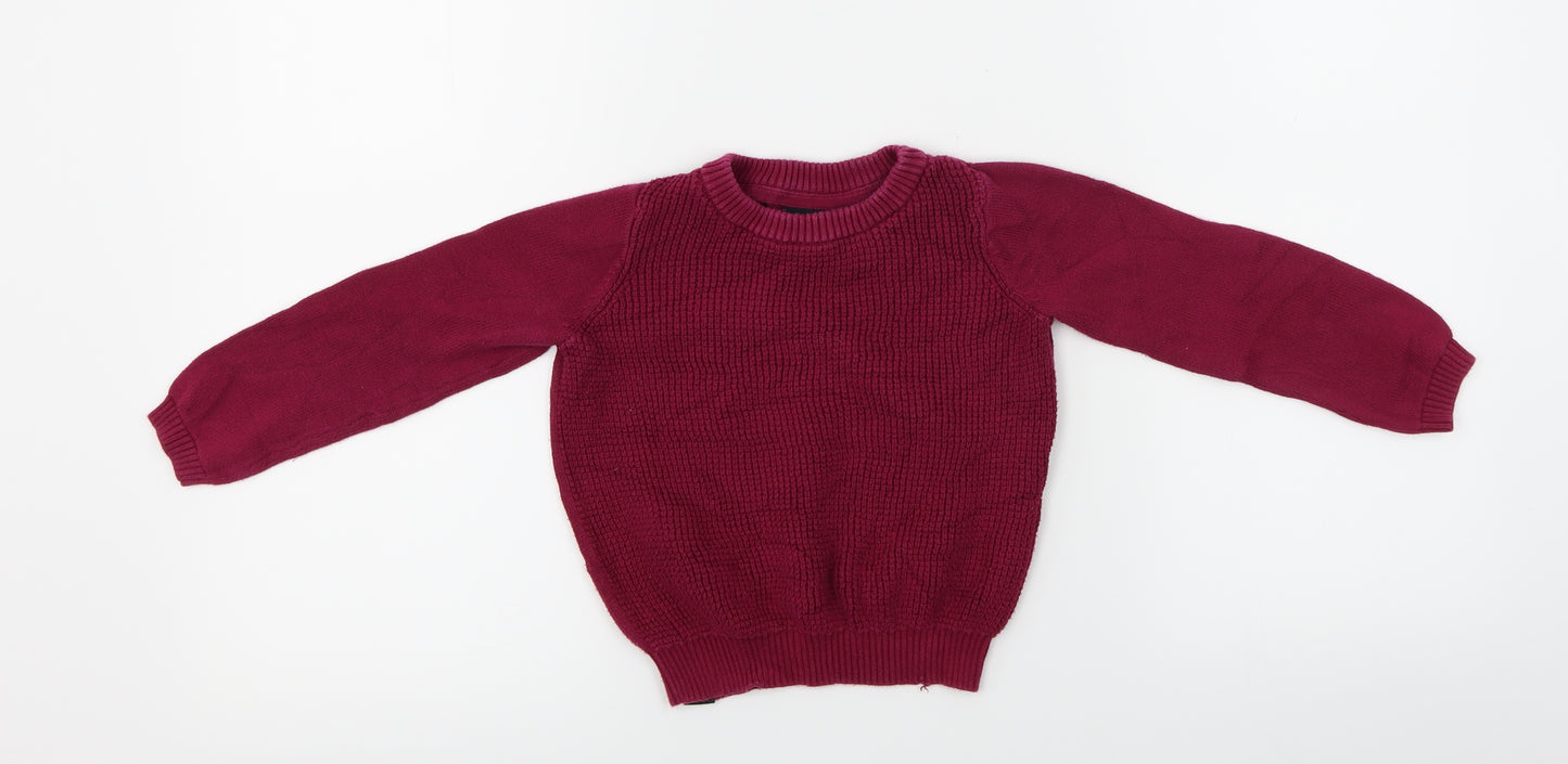 Bench  Girls Purple   Pullover Jumper Size 3-4 Years