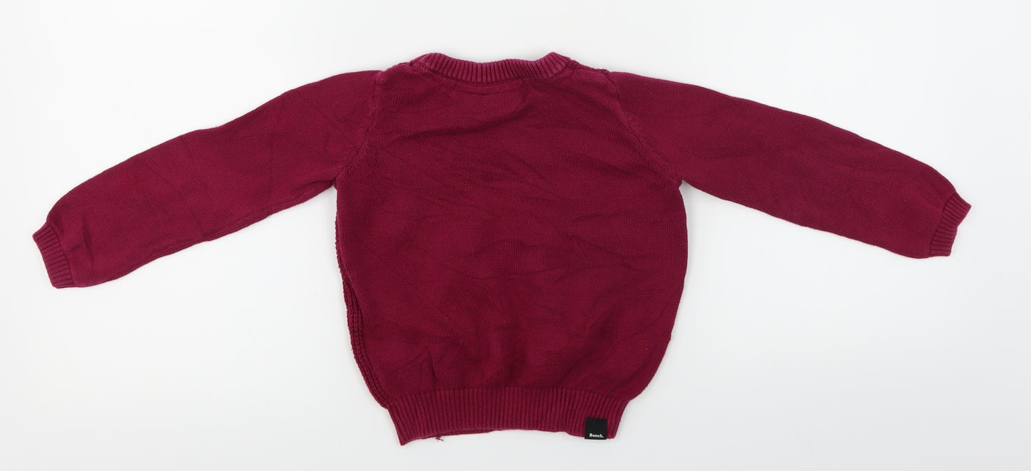 Bench  Girls Purple   Pullover Jumper Size 3-4 Years