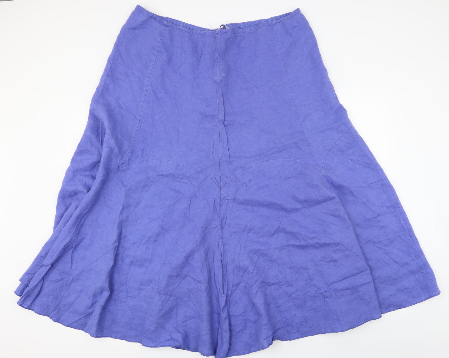 Marks and Spencer  Womens Blue Houndstooth  A-Line Skirt Size 20