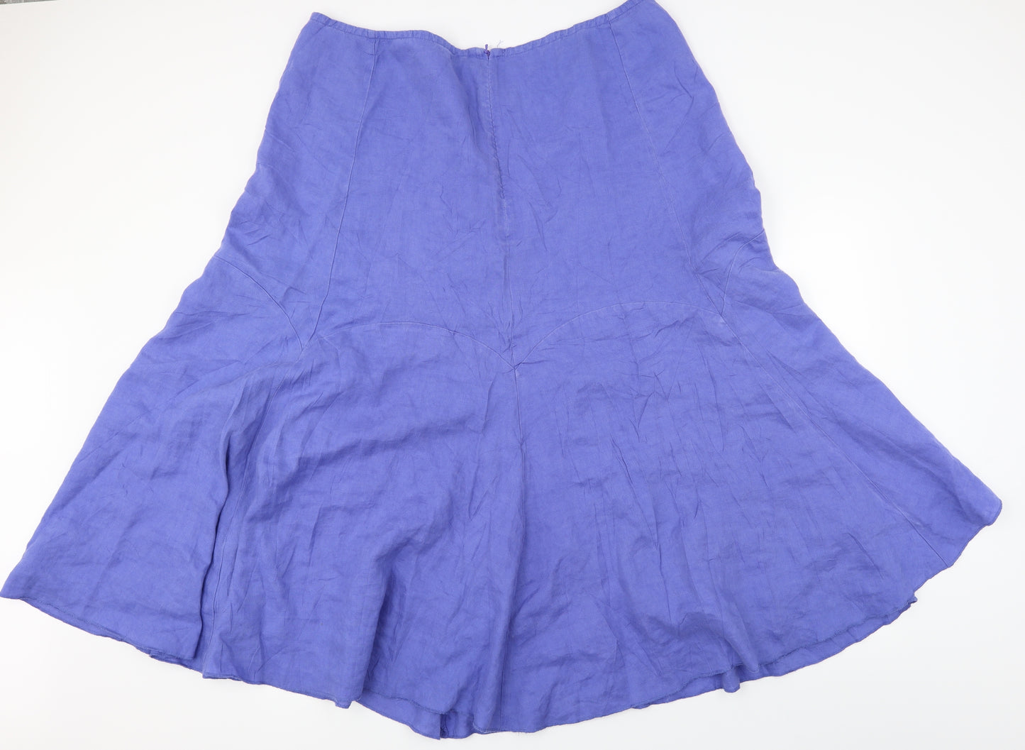 Marks and Spencer  Womens Blue Houndstooth  A-Line Skirt Size 20