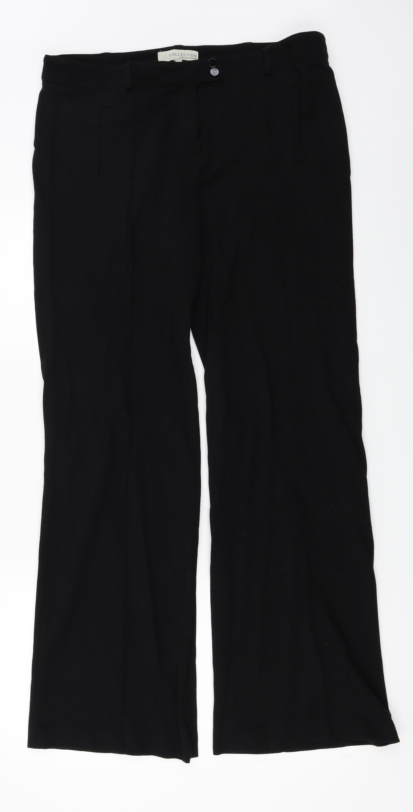 John Lewis  Womens Black   Trousers  Size 16 L29 in