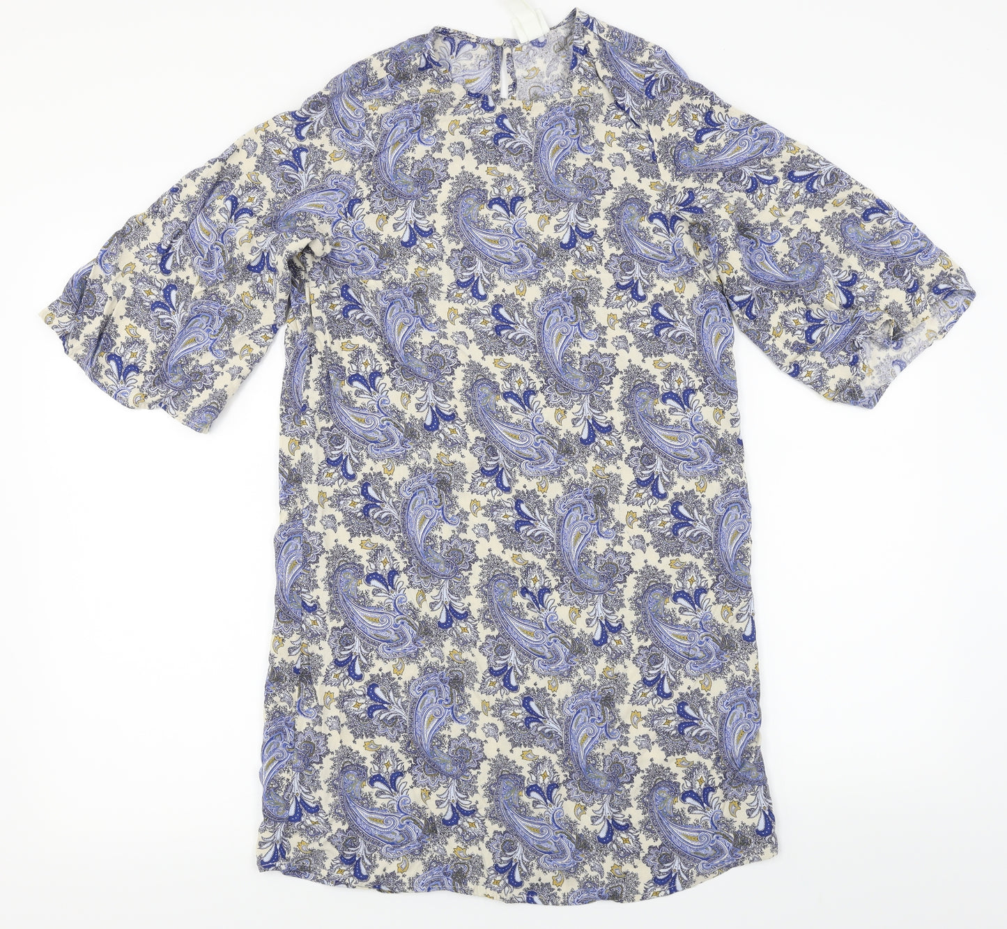H&M  Womens Blue Floral  Basic Blouse Size 6