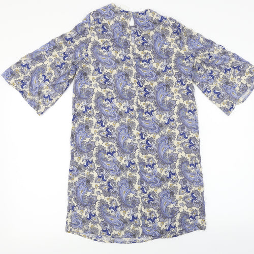 H&M  Womens Blue Floral  Basic Blouse Size 6
