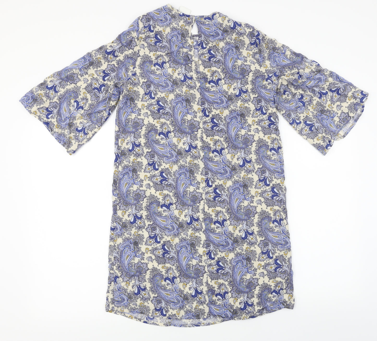H&M  Womens Blue Floral  Basic Blouse Size 6