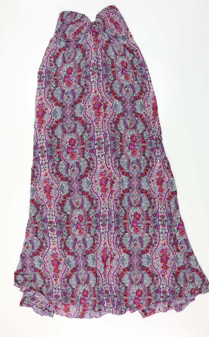 NEXT  Womens Purple Floral  A-Line  Size 8