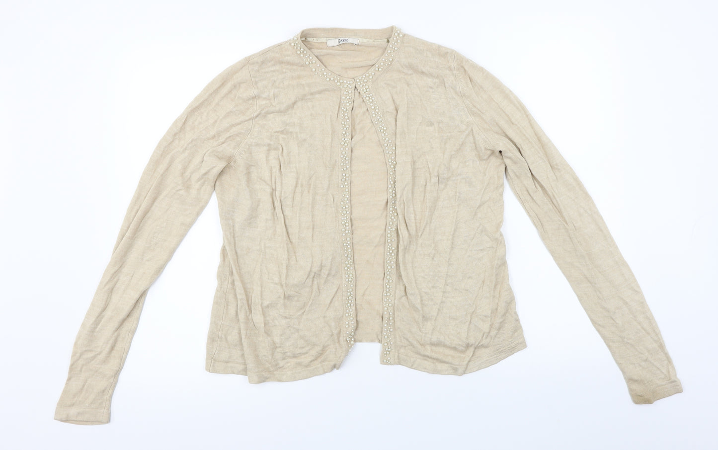 Marks and Spencer  Womens Beige   Cardigan Jumper Size 12