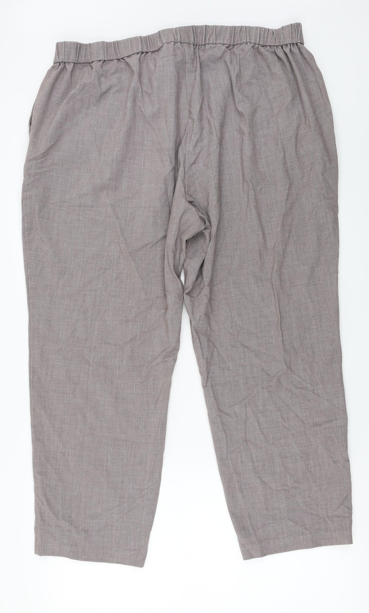 Marks and Spencer  Womens Grey   Trousers  Size 22 L24 in