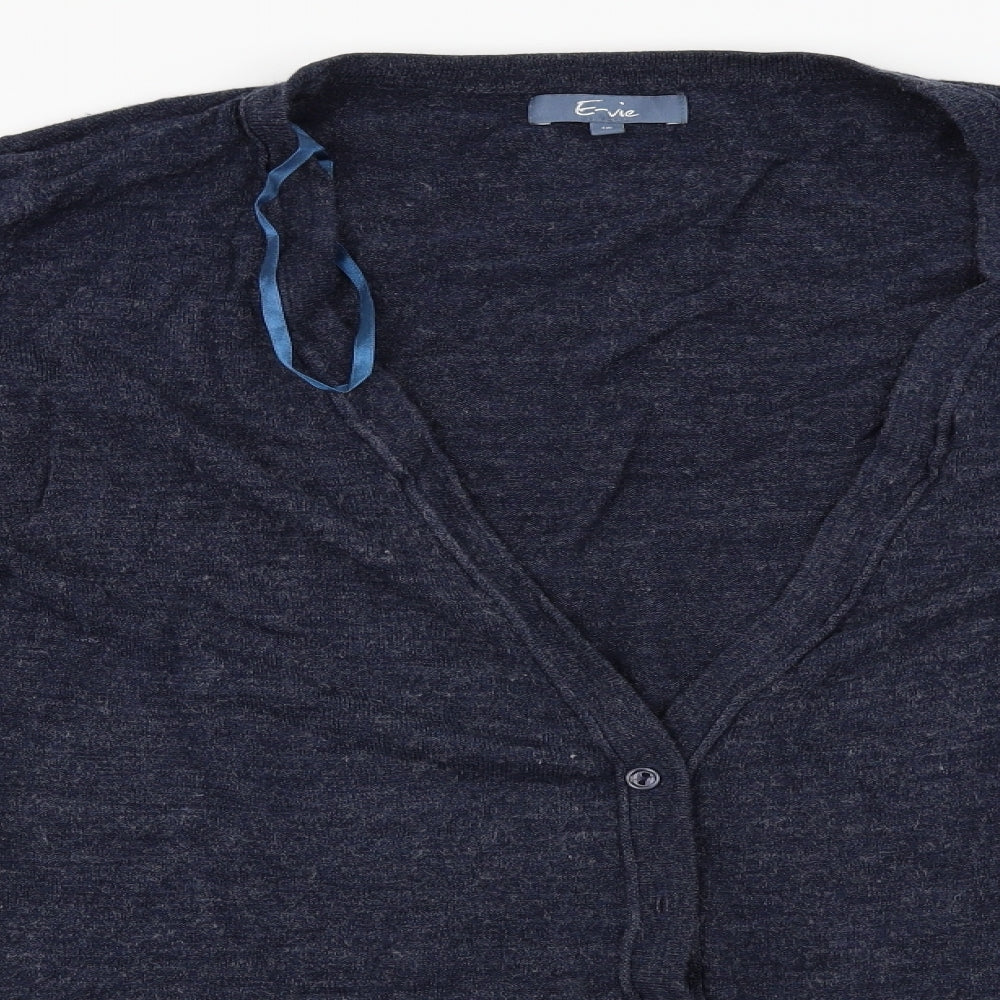 evie  Womens Blue   Cardigan Jumper Size 16