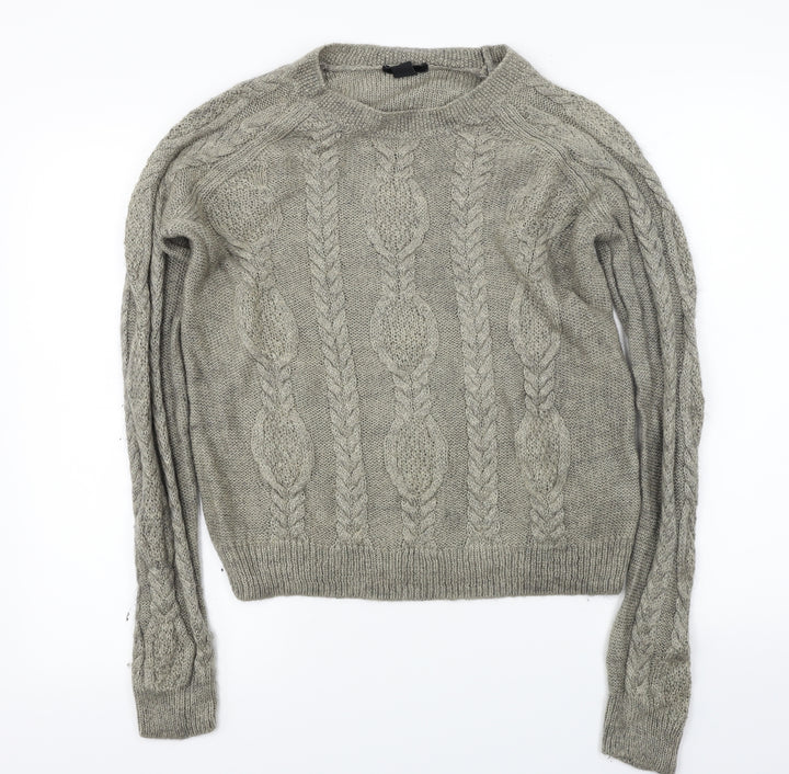 H&M Womens Grey   Pullover Jumper Size L