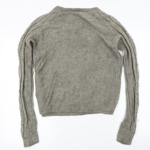 H&M Womens Grey   Pullover Jumper Size L