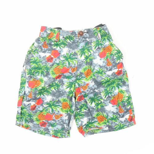 NEXT Boys Green Floral  Bermuda Shorts Size 13 Years - Tropical