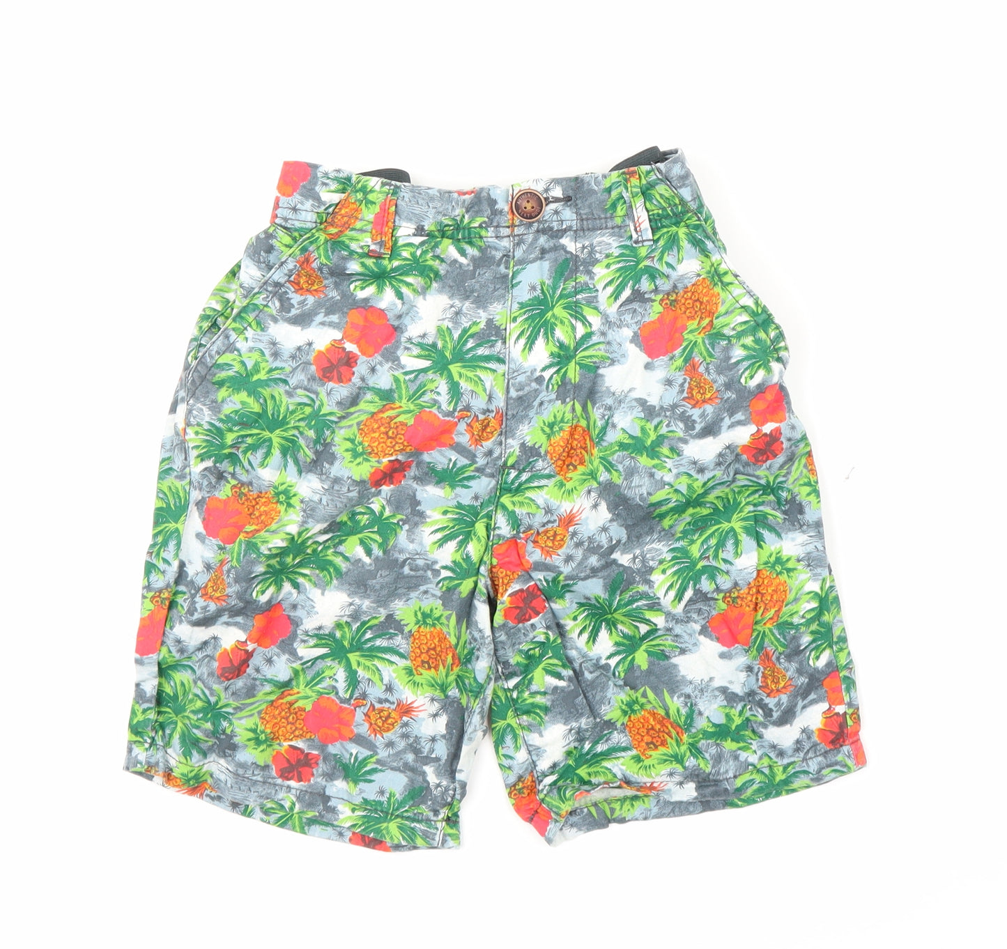 NEXT Boys Green Floral  Bermuda Shorts Size 13 Years - Tropical