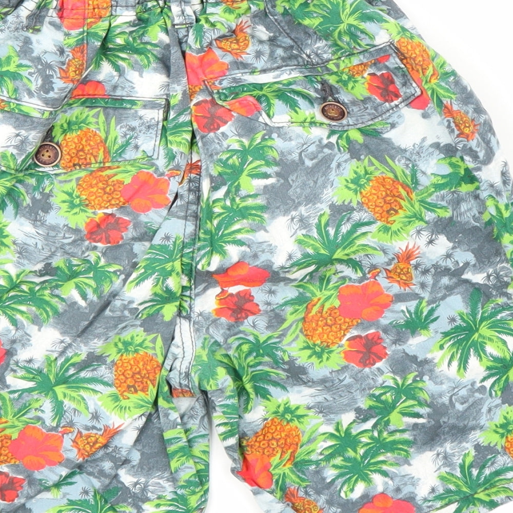 NEXT Boys Green Floral  Bermuda Shorts Size 13 Years - Tropical