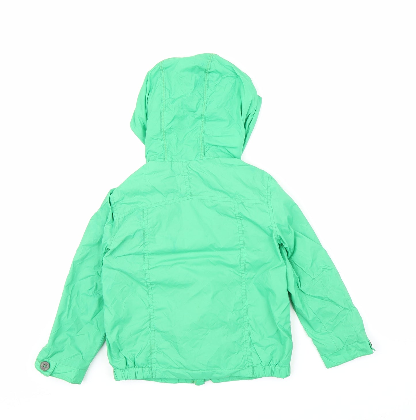 Baker Boy Boys Green   Parka Coat Size 4-5 Years