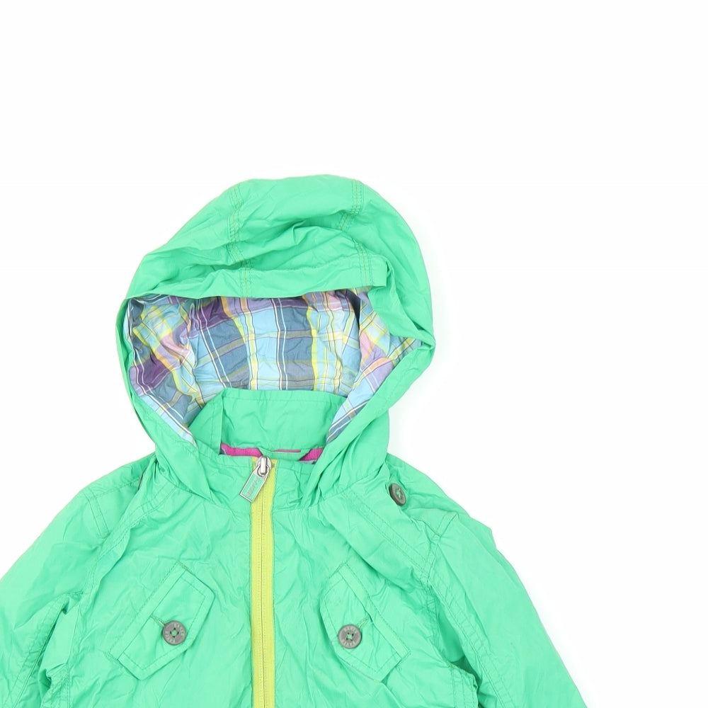 Baker Boy Boys Green   Parka Coat Size 4-5 Years