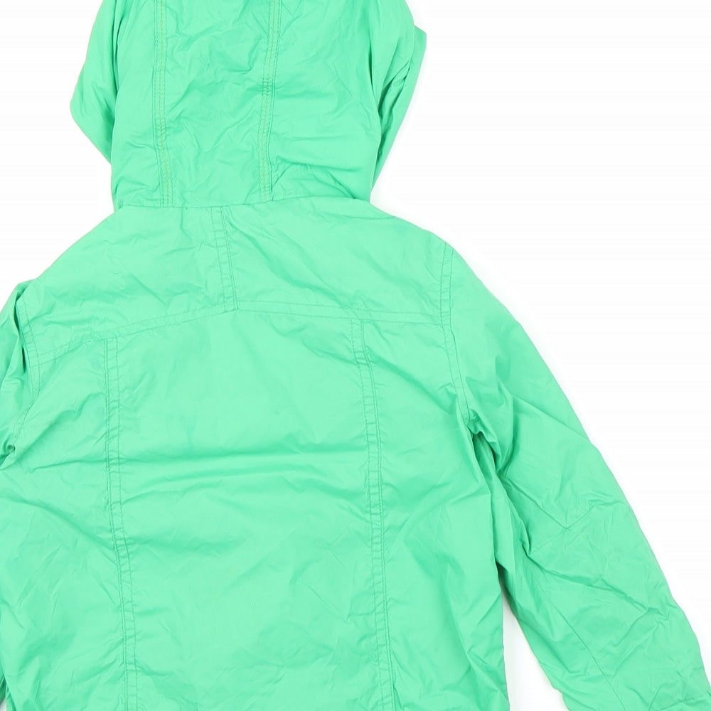 Baker Boy Boys Green   Parka Coat Size 4-5 Years