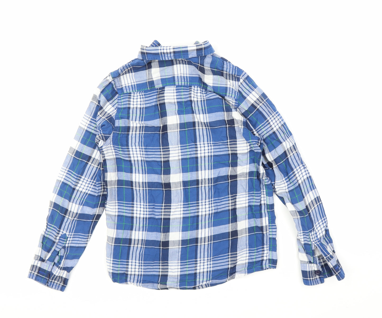 Primark Boys Blue Plaid  Basic Casual Size 10-11 Years