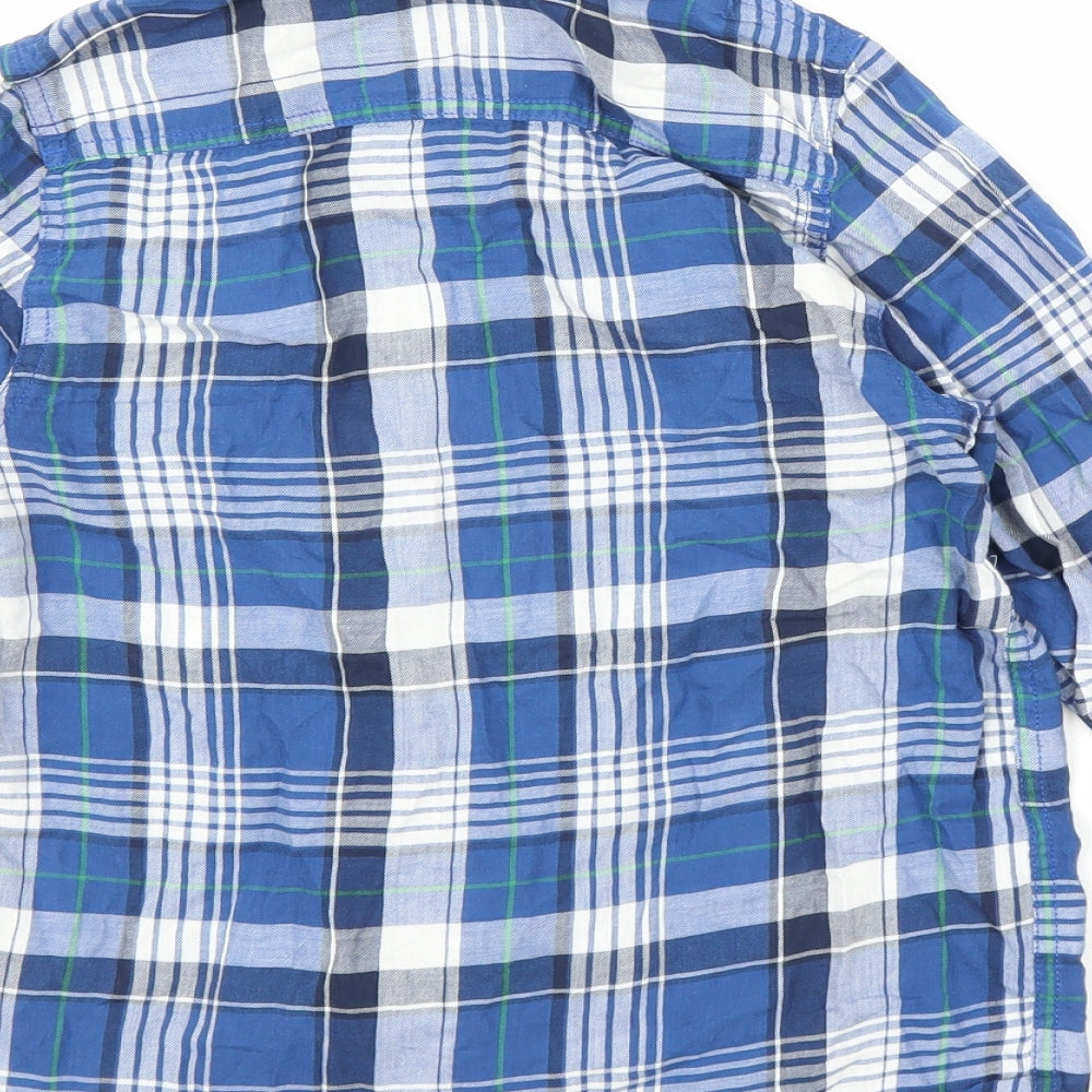 Primark Boys Blue Plaid  Basic Casual Size 10-11 Years