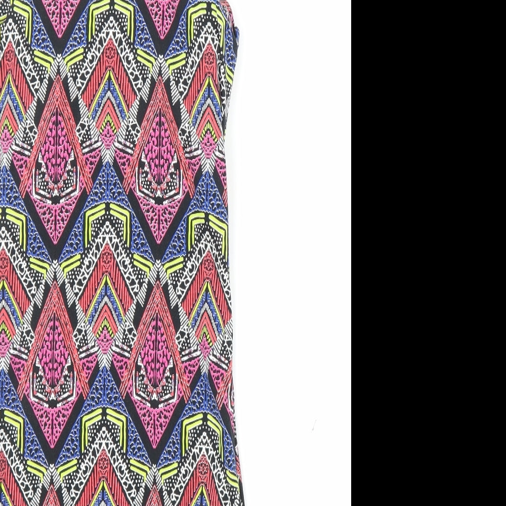 New Look Womens Pink Batik  Bodycon  Size 8