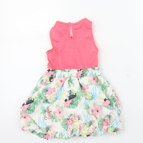 Ladybird Girls Pink Animal Print  A-Line  Size 2-3 Years